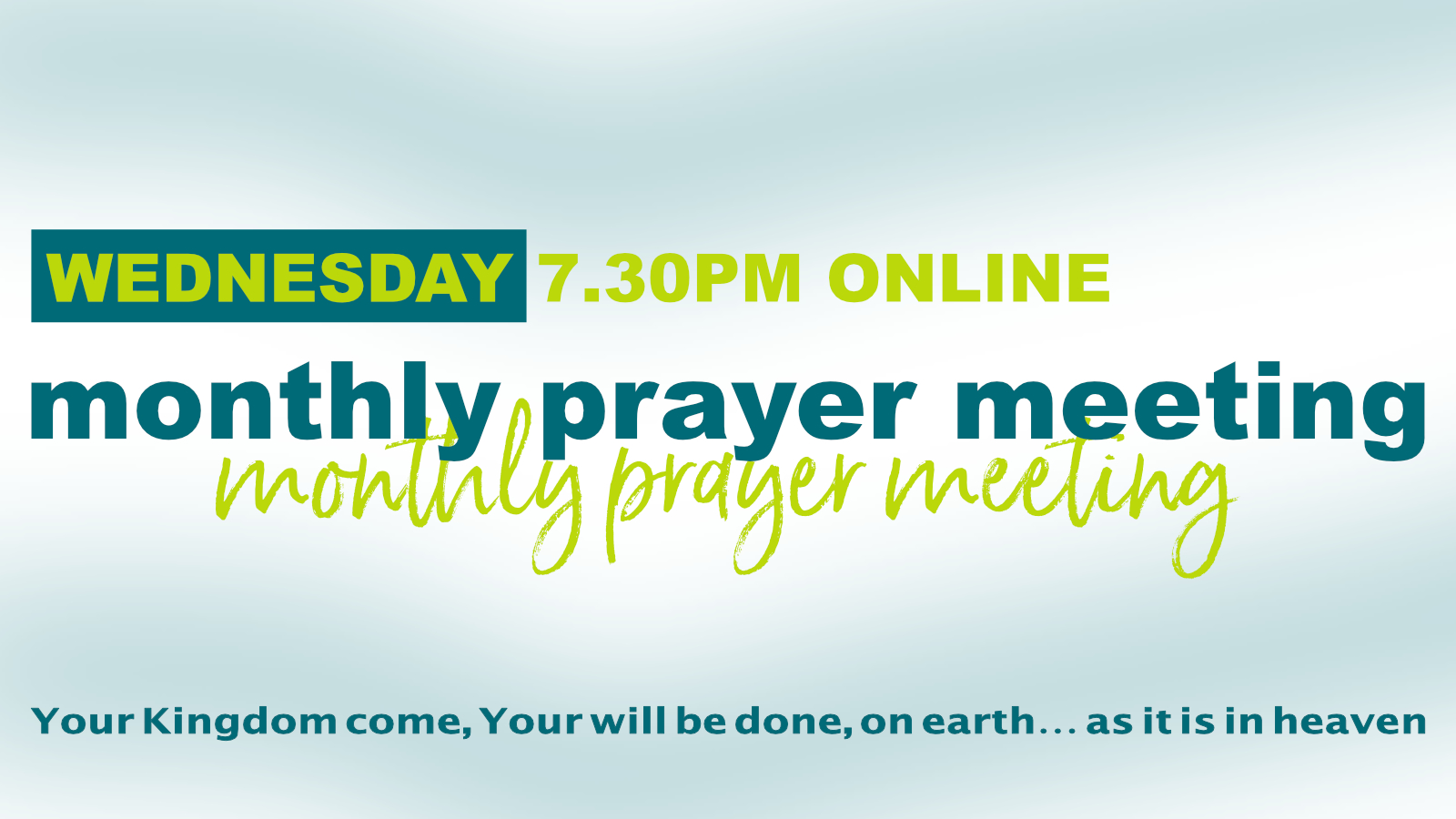 Monthly prayer meet online